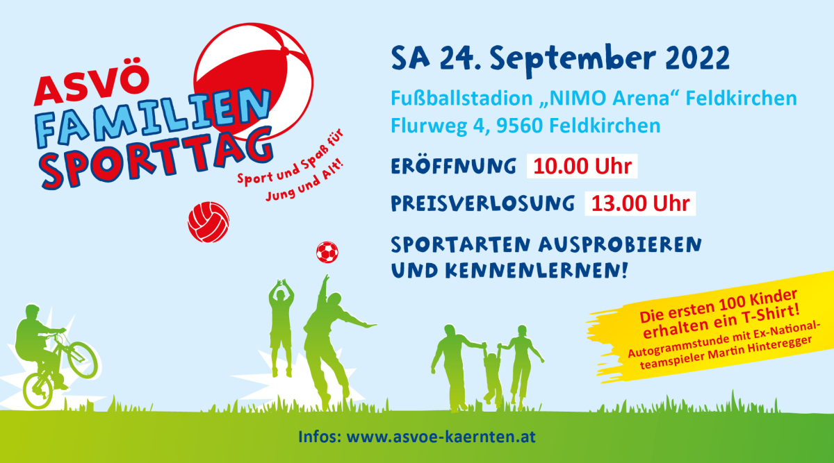 10. ASVÖ Familiensporttag Feldkirchen