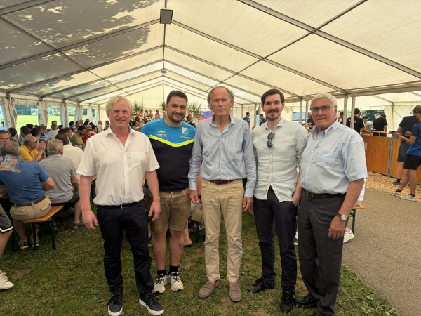 © ASVÖ | v.l.n.r. Bürgermeister Wolfgang Gallant, Obmann Vizebürgermeister DI Georg Loibnegger, ASVÖ Kärnten Präsident Dr. Christoph Schasché, ASVÖ Kärnten Landessektretär Kajetan Hackl, Tischtennis-Landesfachreferent Josef Matschitsch